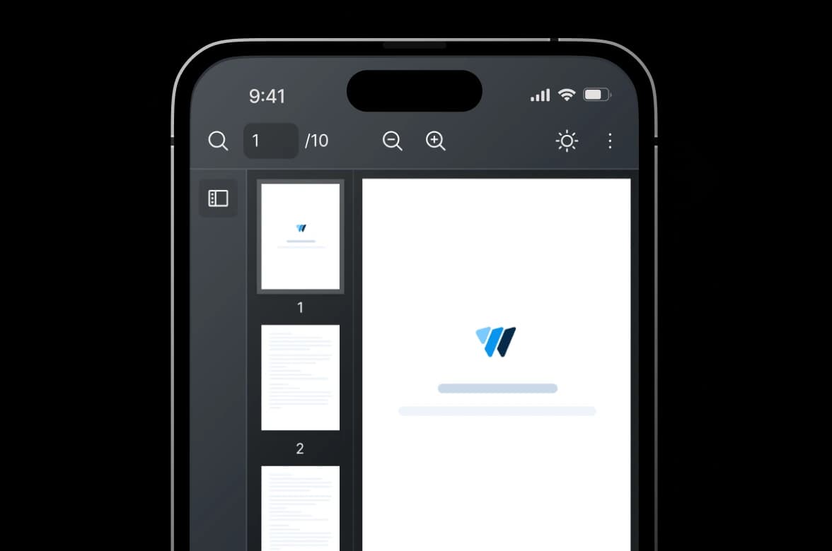 React PDF Kit responsive and mobile-optimized viewer with default mobile layout and adjustable responsive trigger point for all screen sizes