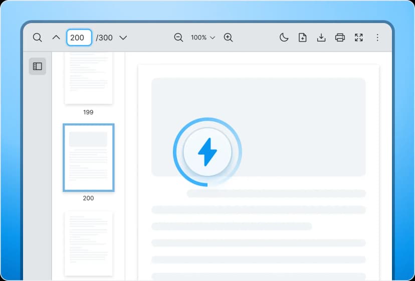 React PDF Viewer performance optimized for fast rendering of large multi-page PDF documents in React