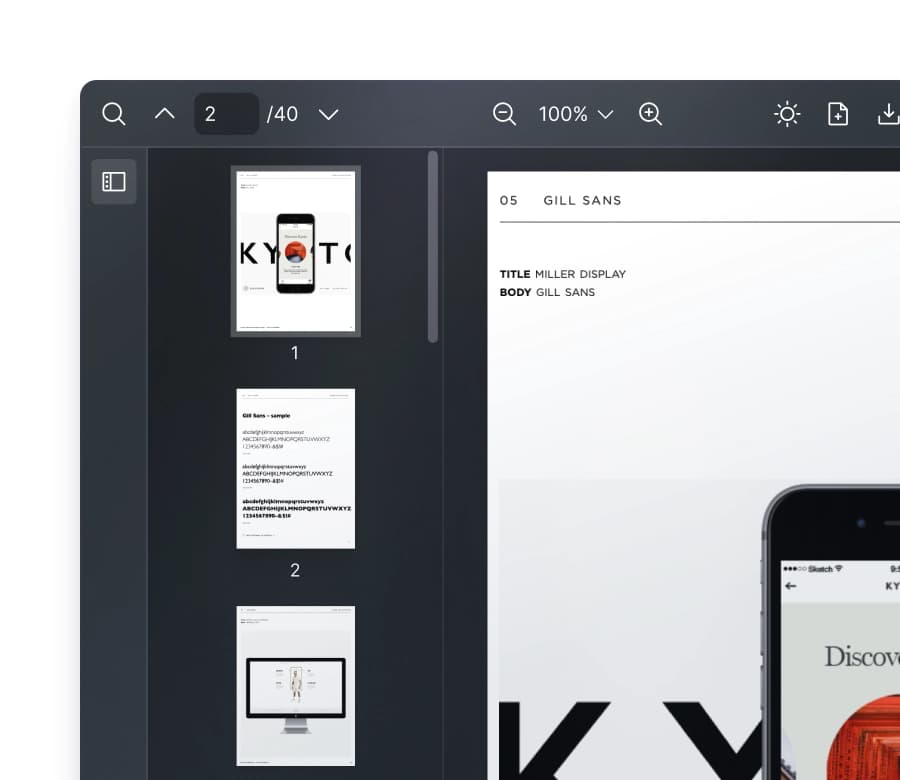 React PDF Kit dark mode and theming with CSS variables for AI application viewer customization