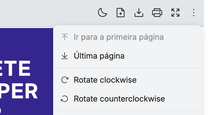 React PDF Viewer toolbar showing Portuguese pt_PT translated labels with the Locales.en_US fallback import covering unspecified keys