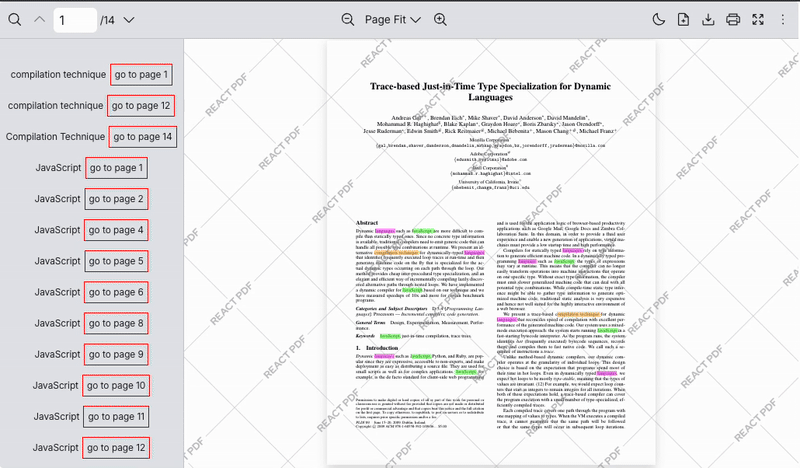 Jump to the next highlighted keyword programmatically demonstration