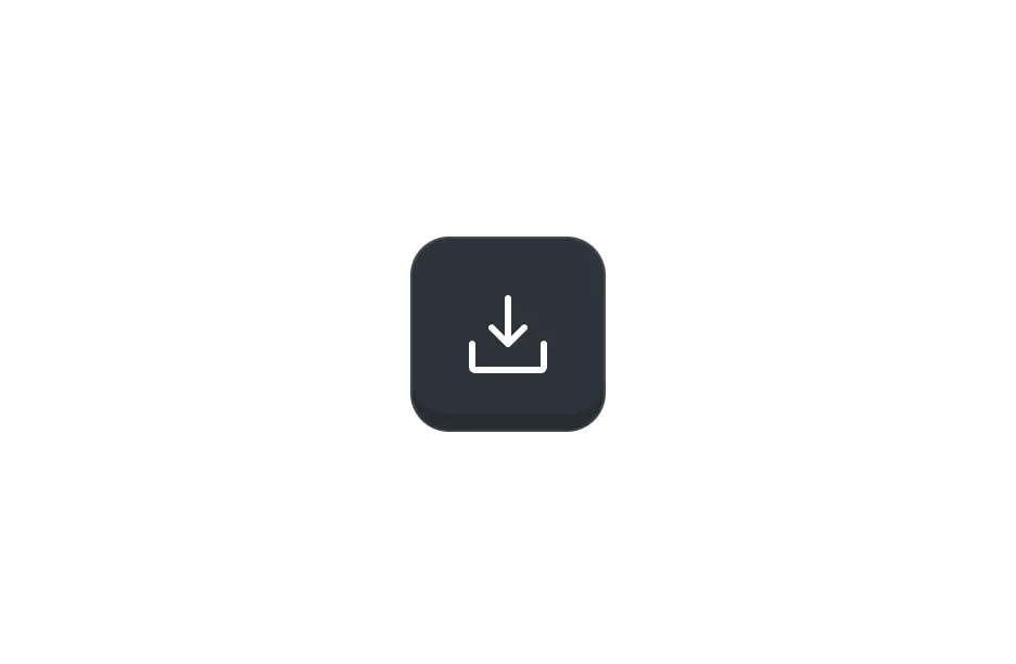 React PDF Viewer toolbar showing the PDF download button in dark mode