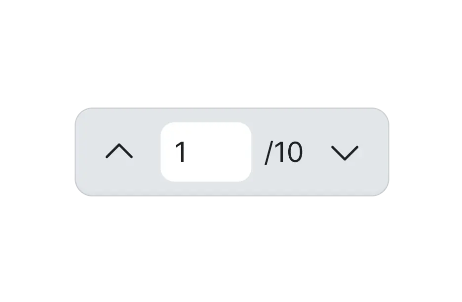 React PDF Viewer toolbar page navigation controls with current page input field