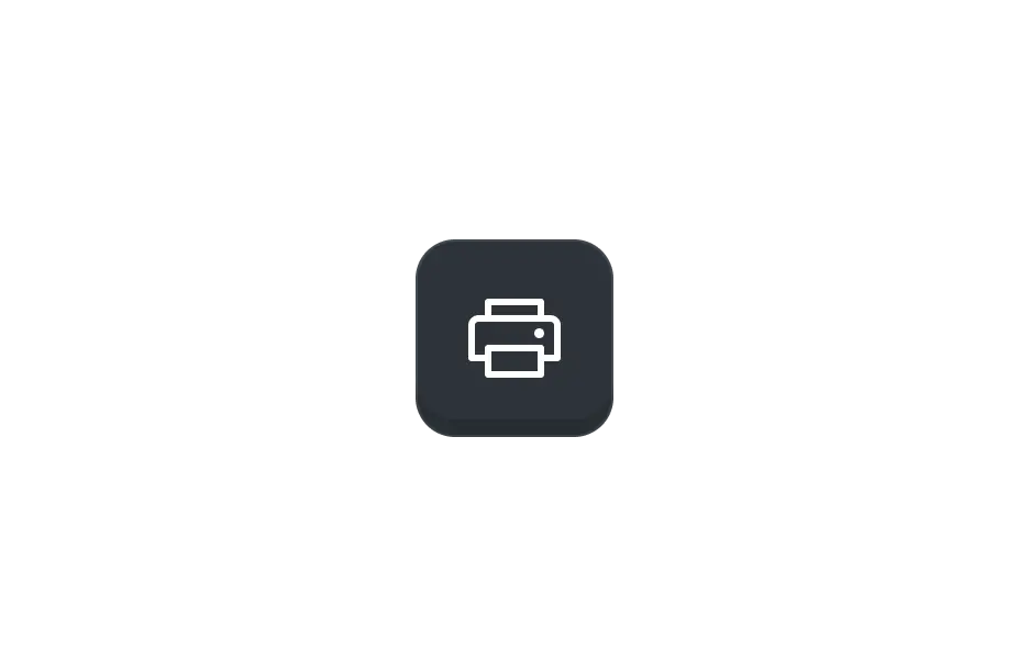 React PDF Viewer print preview dialog in dark mode with page layout controls