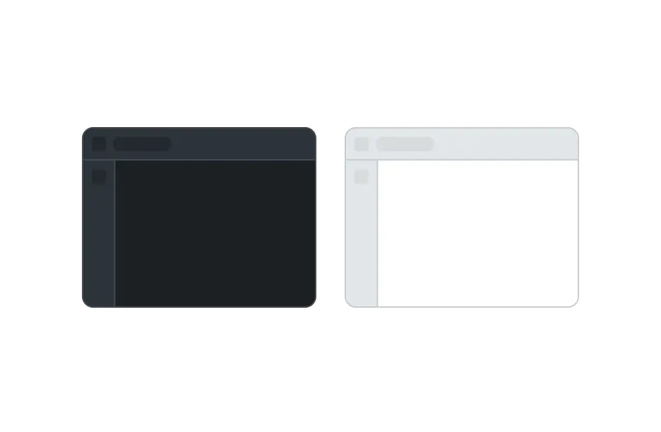 React PDF Viewer theme panel in dark mode with colour and style controls