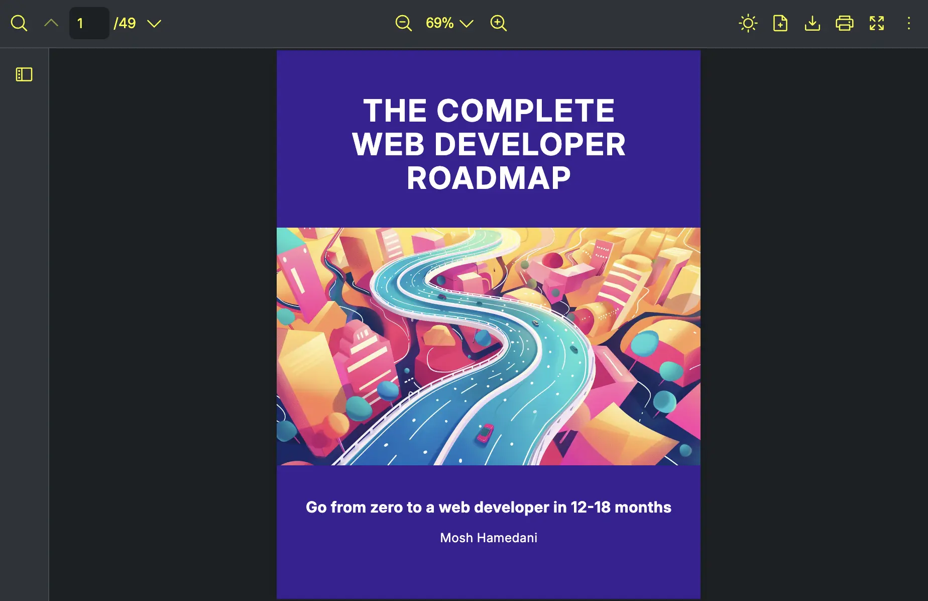 React PDF Kit dark mode toolbar text color set to yellow via a nested RPTheme override