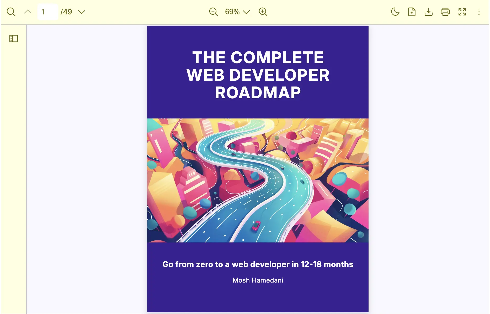 React PDF Viewer showing custom toolbar background and text colors in light mode via RPTheme customVariables